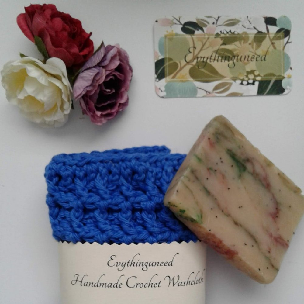 Handmade Crochet Wash Cloth Square